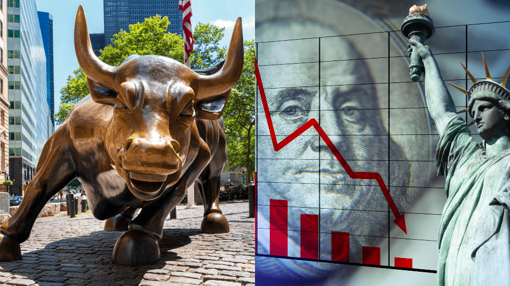 Stocks rise but the dollar falls